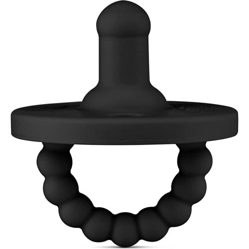 Ryan & Rose Cutie PAT Pacifier Teether (Stage 1, Black)