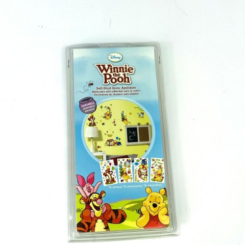 Disneys Winnie the Pooh Nursery Decal Removeable Applique Self Stick 76 Stickers
