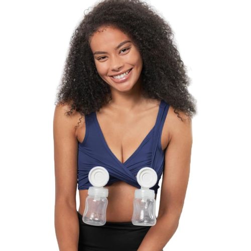 Larken Hands Free Pumping Bra for Breastfeeding | Breast Pump - Maternity Bras for Pregnancy, Pumping & Nursing Bra in One