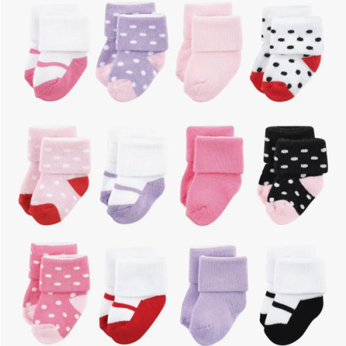Luvable Friends Baby Newborn and Baby Terry Socks