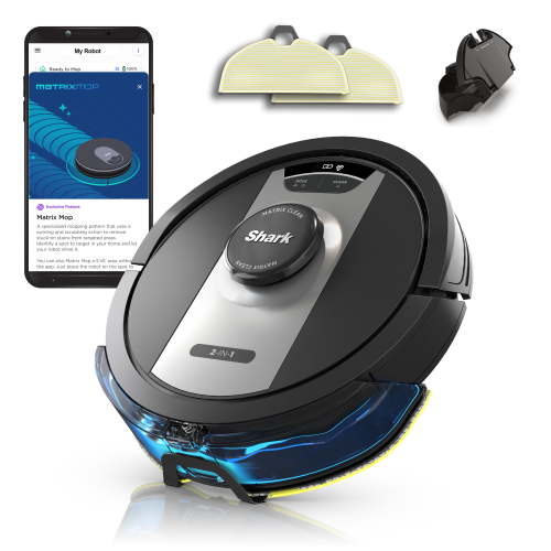 Shark Matrix 2-in-1 Robot Vacuum & Mop, Sonic Mopping, Matrix Clean, LiDAR Home Mapping, RV2400WD