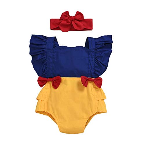 BSongo Newborn Baby Girls Romper Snow White Cosplay Infant Tops and Shorts Summer Clothes