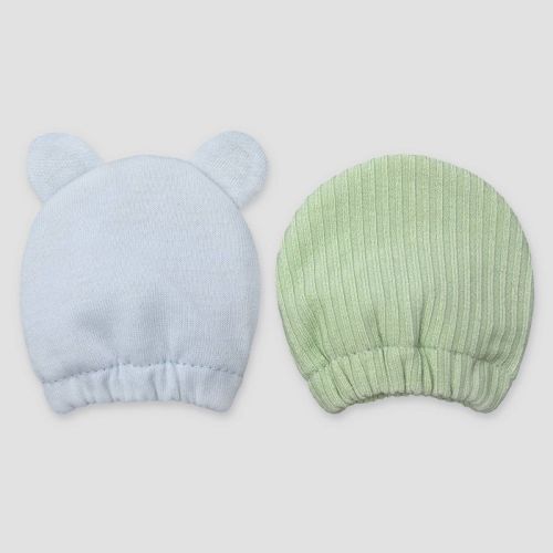 Carter's Just One You® Baby Boys' 2pk Mittens - Blue/Green Newborn
