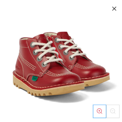 Infant Unisex Kick Hi Zip Leather Navy