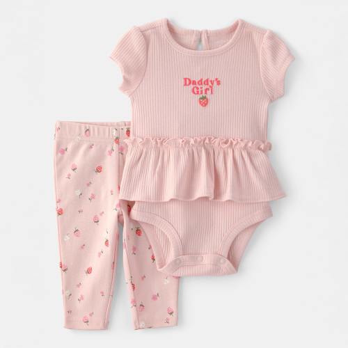 Carter's Baby Girls 2-pc. Pant Set, Color: Pink - JCPenney