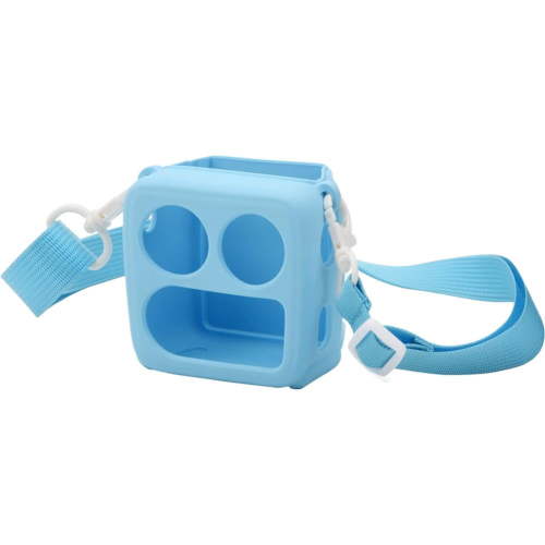 Anti-Slip Silicone Case for Yoto Mini - Shockproof Protective Cover with Card Storage, Shoulder Strap & Waterproof Design