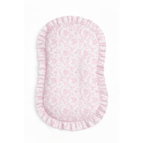 Pink Chinoiserie Ruffle Baby Lounger Cover