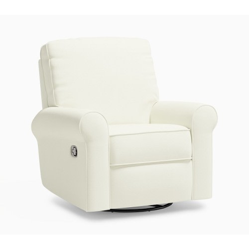 Comfort Manual Recliner Performance Plush Chenille Ivory