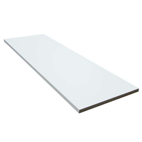 Project Source 96.5-in L x 15.75-in D x 0.75-in H White Melamine Rectangular Shelf board