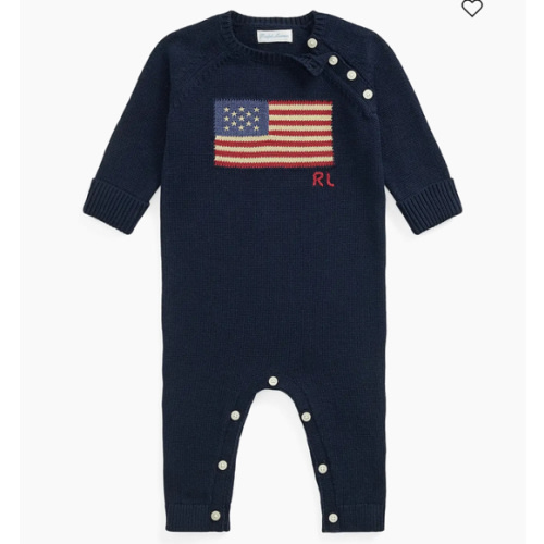 Polo Ralph Lauren Baby Boy's American Flag Knit Coveralls | Saks Fifth Avenue