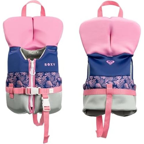 ROXY Life Jacket for Youth/Kid/Toddler, USCG and Transport Canada Approved Type III PFD, Durable UV Resistant Life Vest for Boating Kayaking Paddleboarding Waterskiing Rafting Swimming Watersports