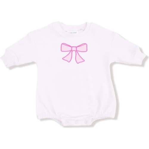 Sweatshirt, Bubble with Bow AppliqueFrench Terry Pretty Bows - Angel Dear | Maisonette