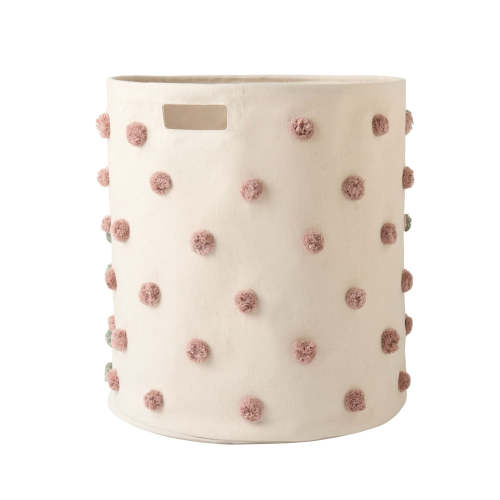 Pom Pom Hamper - Rose Pink