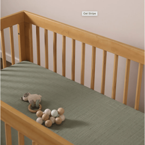 Babyletto Crib Sheet in GOTS Certified Organic Muslin Cotton