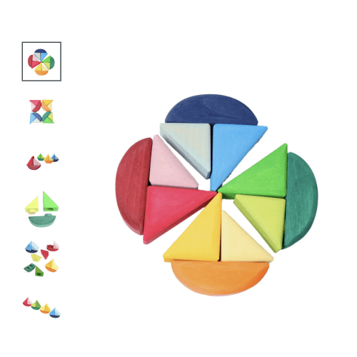 Rolling Boats Wooden Blocks