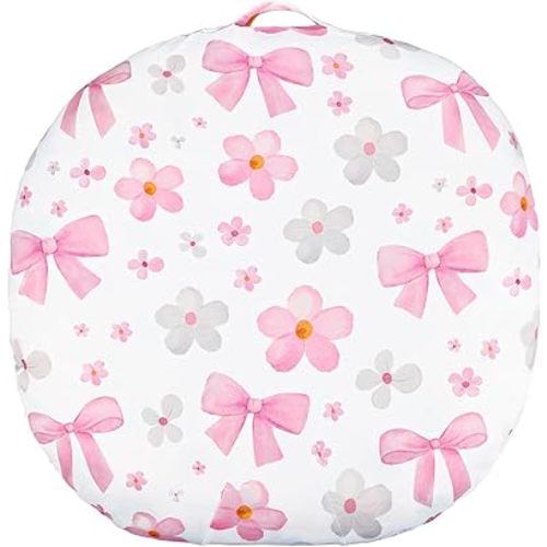 Hooyax Newborn Lounger Cover - Soft Baby Lounger Cover with Bow Prints, Breathable Infant Lounger Cover for Newborn Boys Girls, Washable Lounger Protector (Bow)