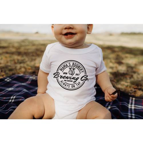 Always On Tap Bodysuit, Funny Mama's Boobery Baby Bodysuit, Cute Baby Clothing, Funny Baby Shower Gift, Toddler Tshirt, Kid Shirt