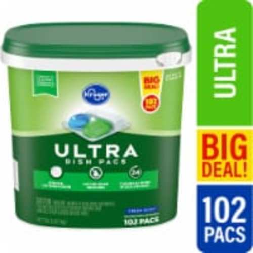 Kroger® Ultra Dishwasher Detergent Pods Fresh Scent, 102 ct