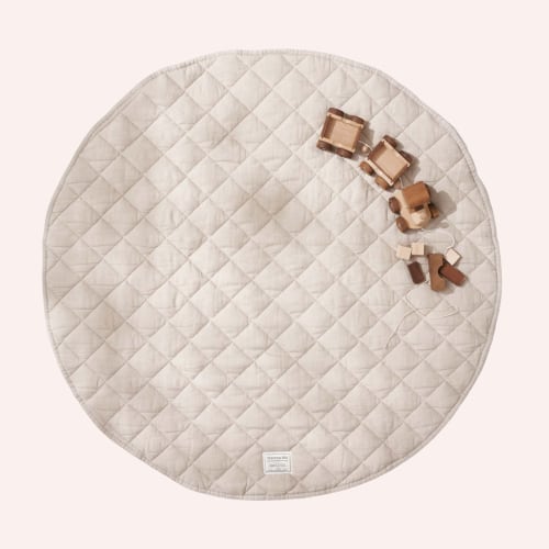 Linen Baby Play Mat - Natural