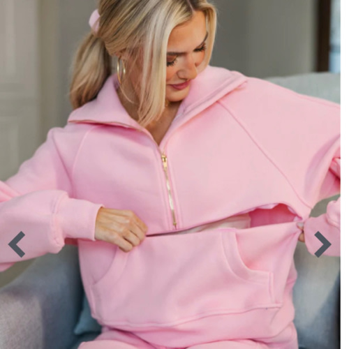 NURSING COLLECTION: Love in Every Layer Pink Pullover