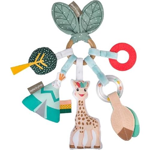 Sophie la Girafe Multi-Sensory Activity Ring for Babies (3+ Months)- Stroller & Car Seat Toy, Teething Ring & Sensory Learning, Easy-Grip Infant Activity Toy, Fine Motor Development, Perfect Baby Gift