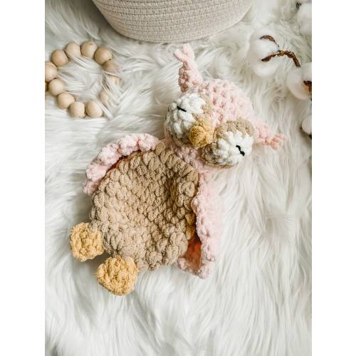 Crochet Owl Baby Lovey, Owl Nursery Decor, Woodland Nursery for Girl, Owl Stuffed Animal, Woodland Owl Decor, Wizard Nursery Decor
