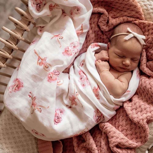 Ballerina Organic Muslin Wrap | Snuggle Hunny