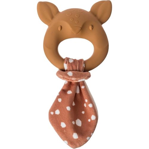 Mary Meyer Teething Toys Leika Silicone Baby Teether for Babies 0-12 Months, 9-Inches, Little Fawn