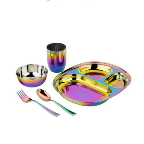 Ahimsa Stainless Steel Dish Set for Kids – AHIMSA®
