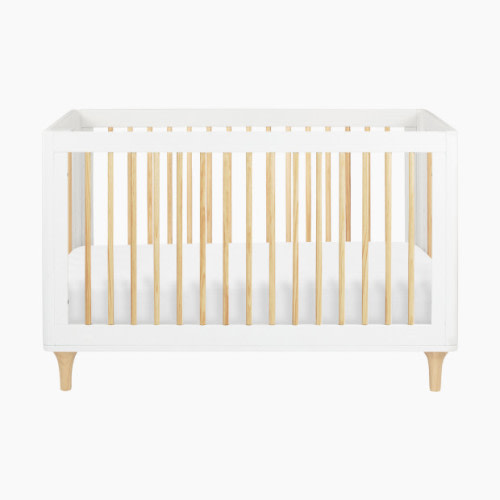 Lolly 3-in-1 Convertible Crib with Toddler Bed Conversion Kit - White/Washed Natural