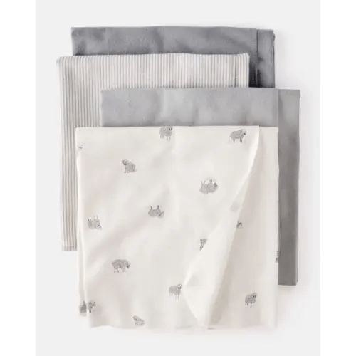 Baby 4-Pack Sheep Blanket - White | Carter's