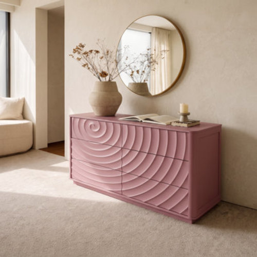 NFusion Ralon 46.5" Wide Modern Large Chest of Drawers for Bedroom | Wayfair