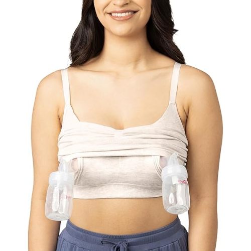 Kindred Bravely Sublime Hands Free Pumping Lounge & Sleep Bra, Nursing Bra | Adjustable straps, wire free & unpadded design. Compatible with all standard and wearable breast pumps