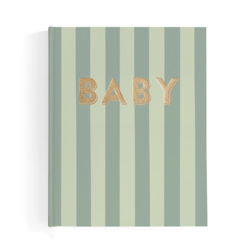 Baby Book Sage Stripe - 3rd Edition – Fox & Fallow