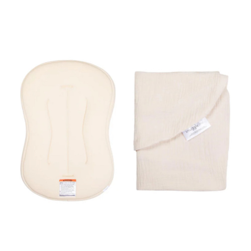 Lounger Curve + Muslin Cover Set | Natural
