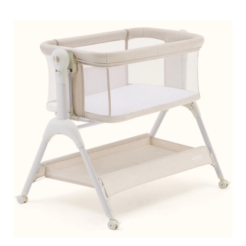 HARPPA Cuddly Sway | 3-in-1 Rocking Baby Bassinet & Bedside Sleeper with Anti-Reflux Mattress for Newborns | Attaches to Bed, Adjustable Height, Tool-Free Setup, Portable Wheels, CPSC Certified, Gentle Rocking Motion | Ideal for Infants, Safe Co-Sleeping