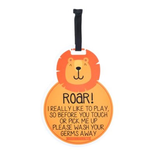 Lion No Touching Me Car Seat & Stroller Tag