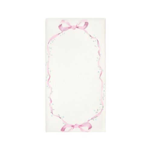 LoveShackFancy Bow Picture Perfect Organic Crib Fitted Sheet