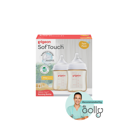 SOFTOUCH BPP BOTTLE PPSU TWIN PACK 160ML – Pigeon Australia