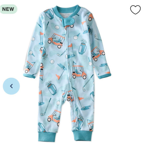 (3-6m/6-9m) SHADOW Sleep & Play Baby Pajamas for Boys & Girls