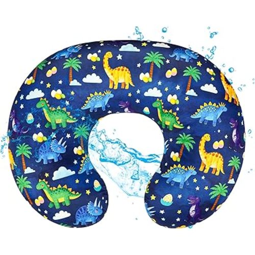 Hooyax Baby Waterproof Nursing Pillow Cover, Stretchy Nursing Covers for Breastfeeding Pillows, Adorable Infant Feeding Pillow Slipcover for Baby Boy and Girls (Dinosaur)
