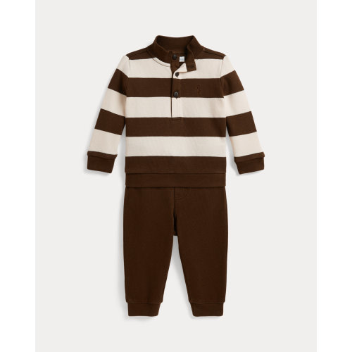 Striped Estate-Rib Pullover & Pant