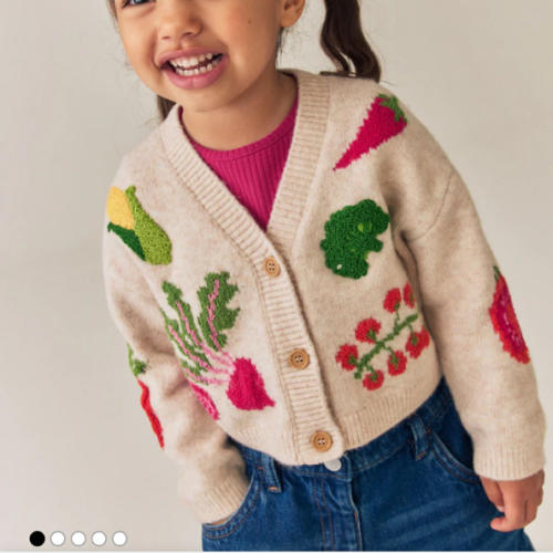 Buy Vegetable Embroidered V-Neck Cardigan (3mths-7yrs) from Next USA
