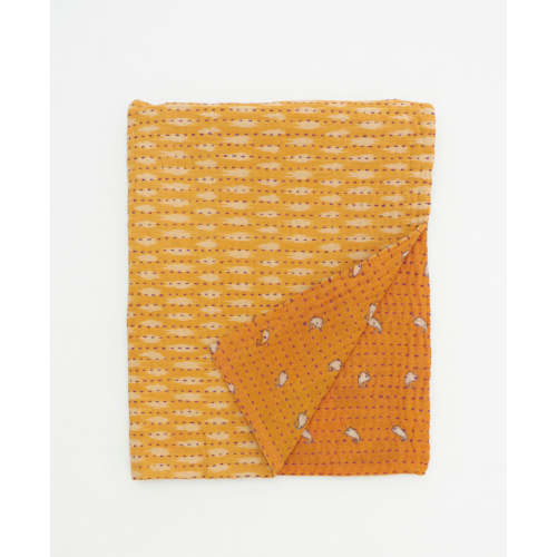 Small Kantha Quilt Throw - No. 250726