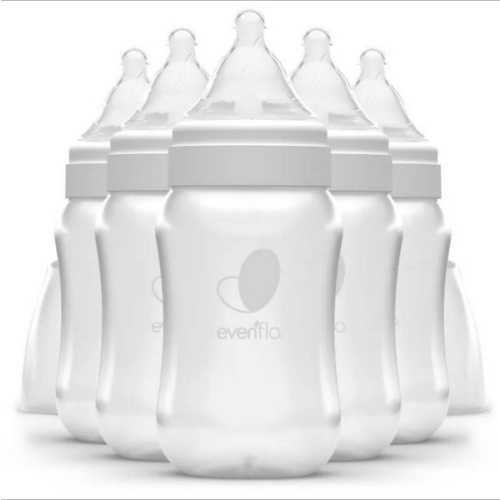 Evenflo 6 pack of 5oz wide neck bottles