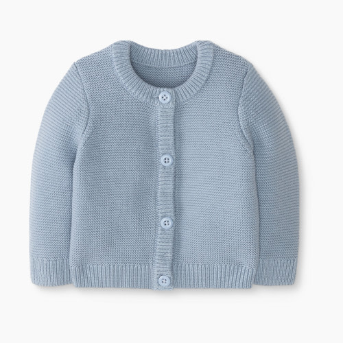 Hanna Andersson Baby Sweater Knit Cardigan - North Air, 0-3 Months