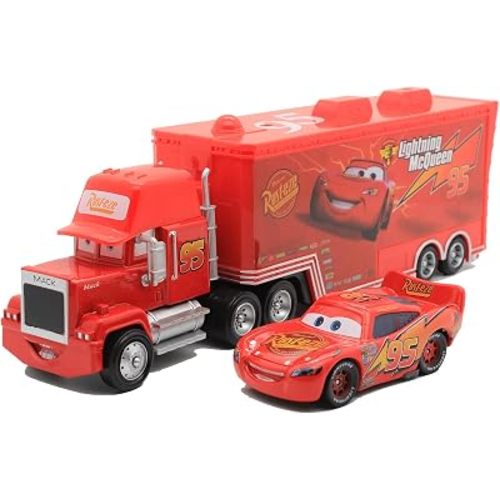 Toy Car Set, Mark's Transport Truck and Race Car Combo (MK)