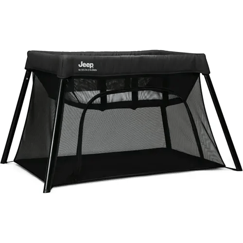 Jeep Horizon Compact Travel 2-in-1 Play Yard and Bassinet, Black