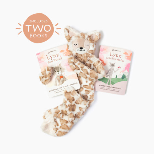Slumberkins, Inc. Plush Snuggler & Book Bundle - Lynx's Self Expression