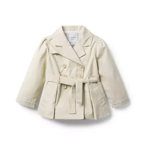 Girl Oat The Classic Cropped Trench Coat by Janie and Jack